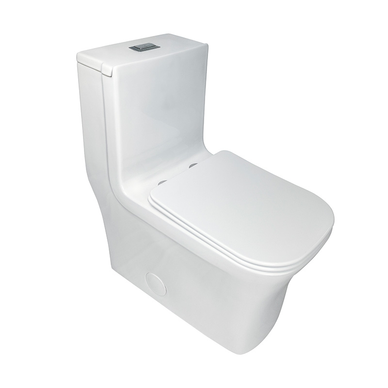 Siphonic Flush Square and Sleek Seamless Design One-piece Toilets - FL0010