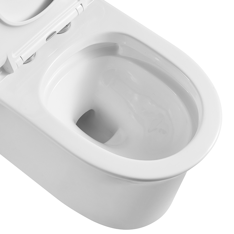 Smooth Rounded Edges One-piece Elongated Toilets with Siphonic Votex Flush - FL0012
