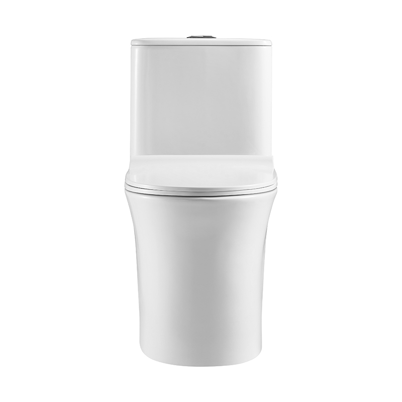 Smooth Rounded Edges One-piece Elongated Toilets with Siphonic Votex Flush - FL0012