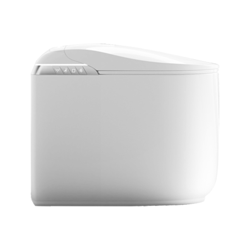 FRBKE80 Aesthetic Smart Toilet for Small Bathrooms with Heated Seat & Foot Flush