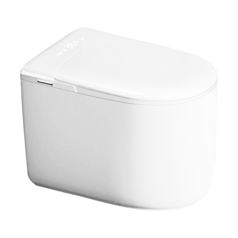 FRBKE81 Aesthetic Smart Toilet for Small Bathrooms with Hidden Digital Display