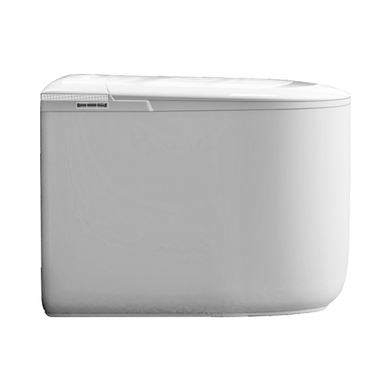 FRBKE81 Aesthetic Smart Toilet for Small Bathrooms with Hidden Digital Display