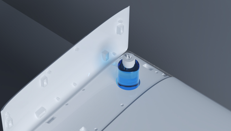 FRBKE91 Small Smart Toilet for Apartments with Foot Sensor Flush