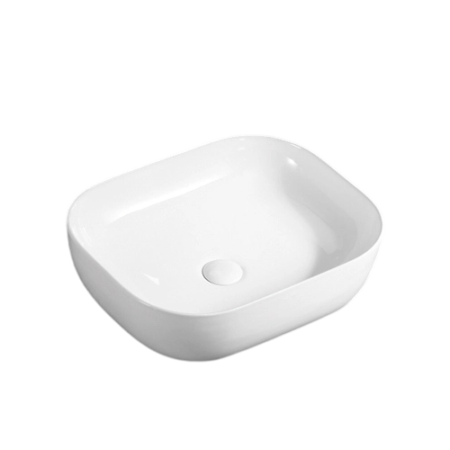 FRWX015 Modern Glossy White Ceramic Above Counter Wash Basin