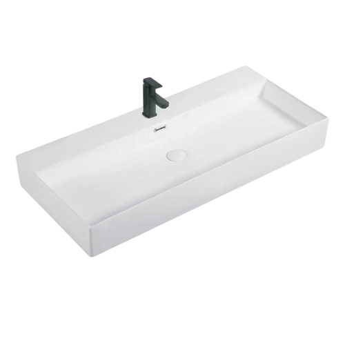 FRWX043 Rectangular Ceramic Basin | Multi-Size with Faucet Hole