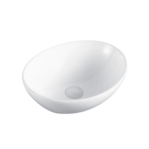 FRWX058 Oval Ceramic Art Basin | 415mm Elegant Vessel Sink