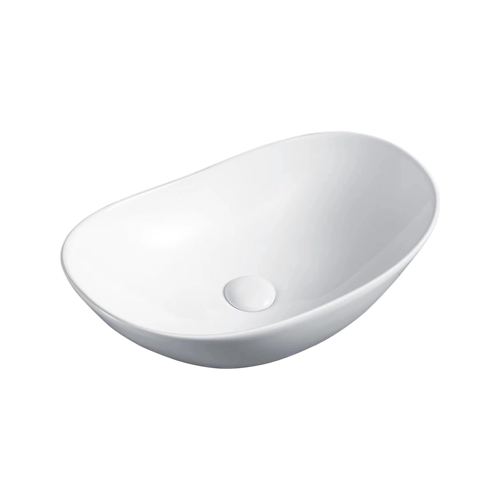 FRWX062 Leaf-Shaped Ceramic Basin | 2 Sizes Designer Art Vessel Sink