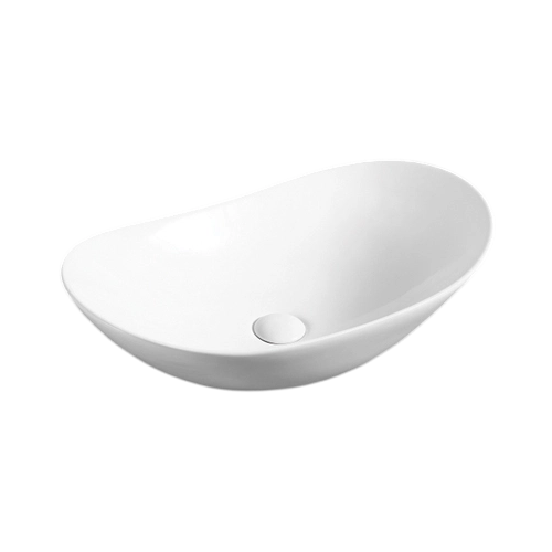 FRWX062 Leaf-Shaped Ceramic Basin | 2 Sizes Designer Art Vessel Sink