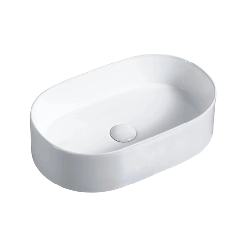 FRWX091 Racetrack Oval Ceramic Basin Series | 3 Sizes Slim Vessel Sink