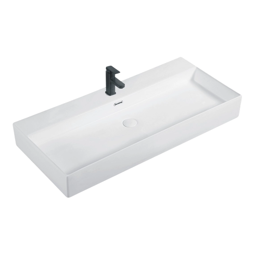 FRWX094 Large Rectangular Ceramic Basin Series | 5 Sizes with Tap Hole