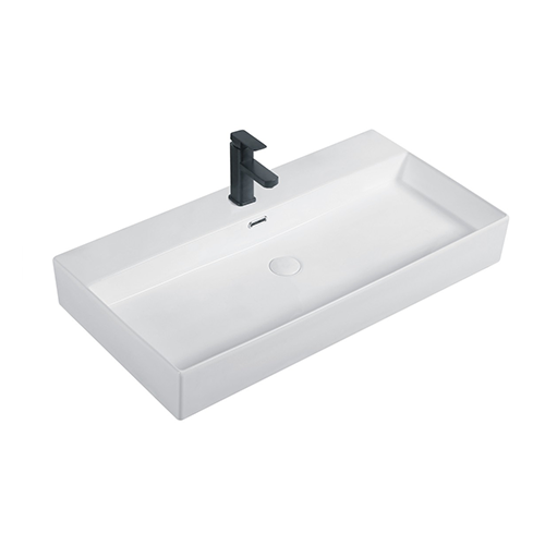 FRWX094 Large Rectangular Ceramic Basin Series | 5 Sizes with Tap Hole