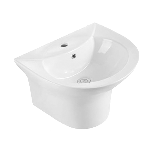 FRNB203L Compact Semi-Circular Wall-Hung Basin - 515mm