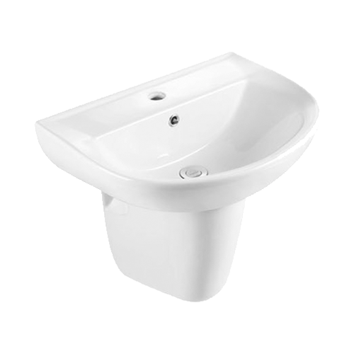 FRNB204 D-Shape Wall-Hung Basin - 555mm