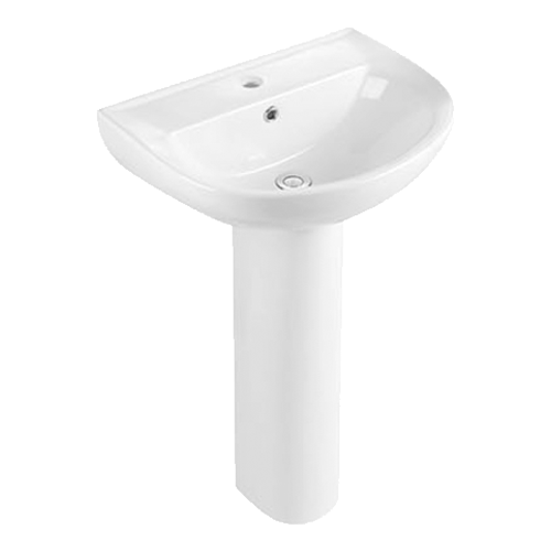 FRNB204Z D-Shape Pedestal Basin - 555mm