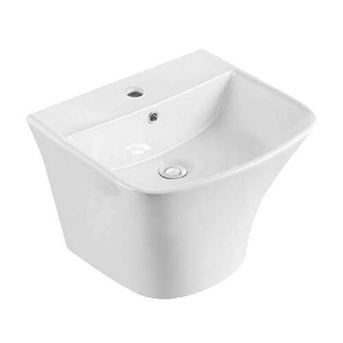 FRNB207 Wall-Hung Basin With Rounded Front - 530mm