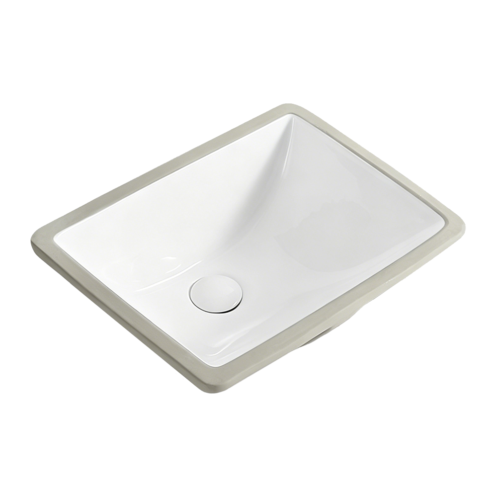 FRPL108A Rectangular Undermount Bathroom Basin | Modern 465×350mm Sink