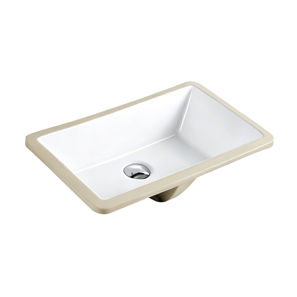 FRPL200 Large Rectangular Undermount Sink | 530mm Modern Bathroom Basin