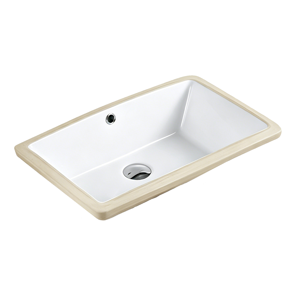 FRPL200A Rectangular Undermount Sink | 530mm with Visible Overflow
