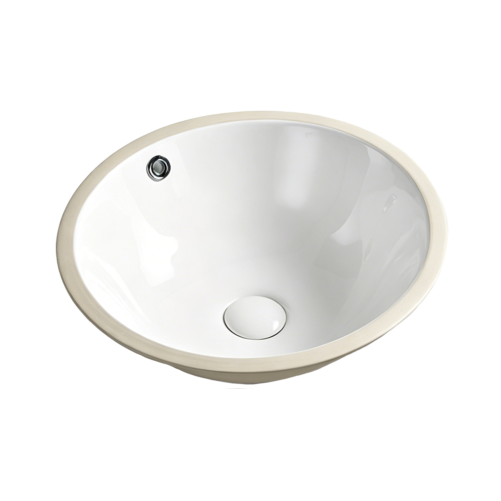 FRPL924 Round Undermount Bathroom Basin | 440mm With Overflow Ring