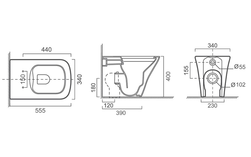 FR44105 Floor Standing Toilet |Square-Curved Minimalist Geometric Ceramic Commode FR44105 Floor Standing Toilet |Square-Curved Minimalist Geometric Ceramic Commode