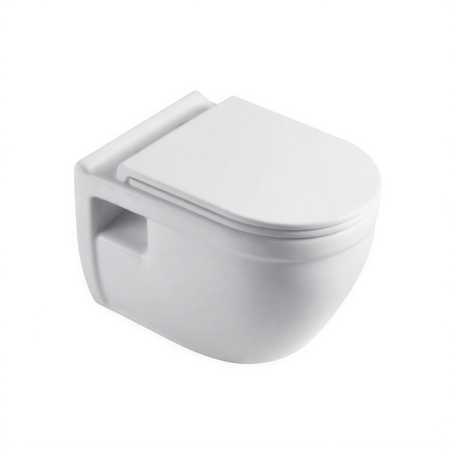 FR34107  Wall-hung Toilet | Modern Oval Ceramic WC Pan