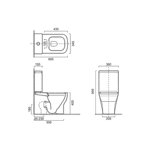 FR24107 | Two-Piece Toilet