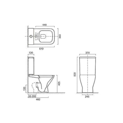 FR24109 | Two-Piece Toilet