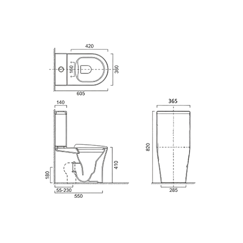FR24108 | Two-Piece Toilet