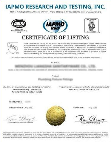 cUPC Certification: A Guide for Plumbing Manufacturers and Buyers cUPC Certification: A Guide for Plumbing Manufacturers and Buyers